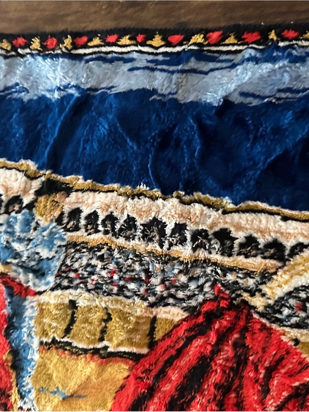 Vintage Mediterranean Rustic Bullfighting Wall Tapestry Rug Home decor Artsy
